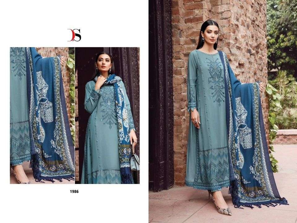 Maria b embroidered lawn by DEEPSY SUITS Design No.1983 & 1986
